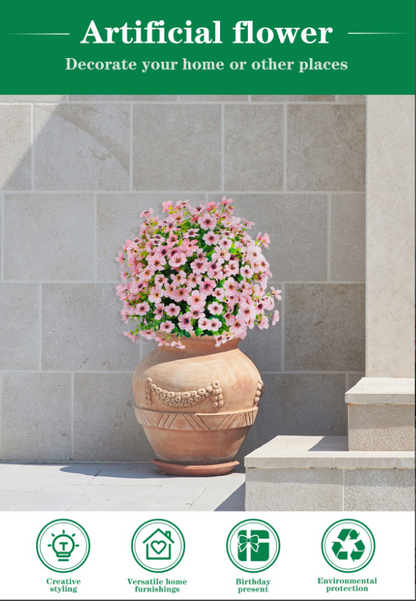 🔥Last Day Sale - 70% Off🔥Artificial Eucalyptus and Violet Ground-Insert Floral Decoration