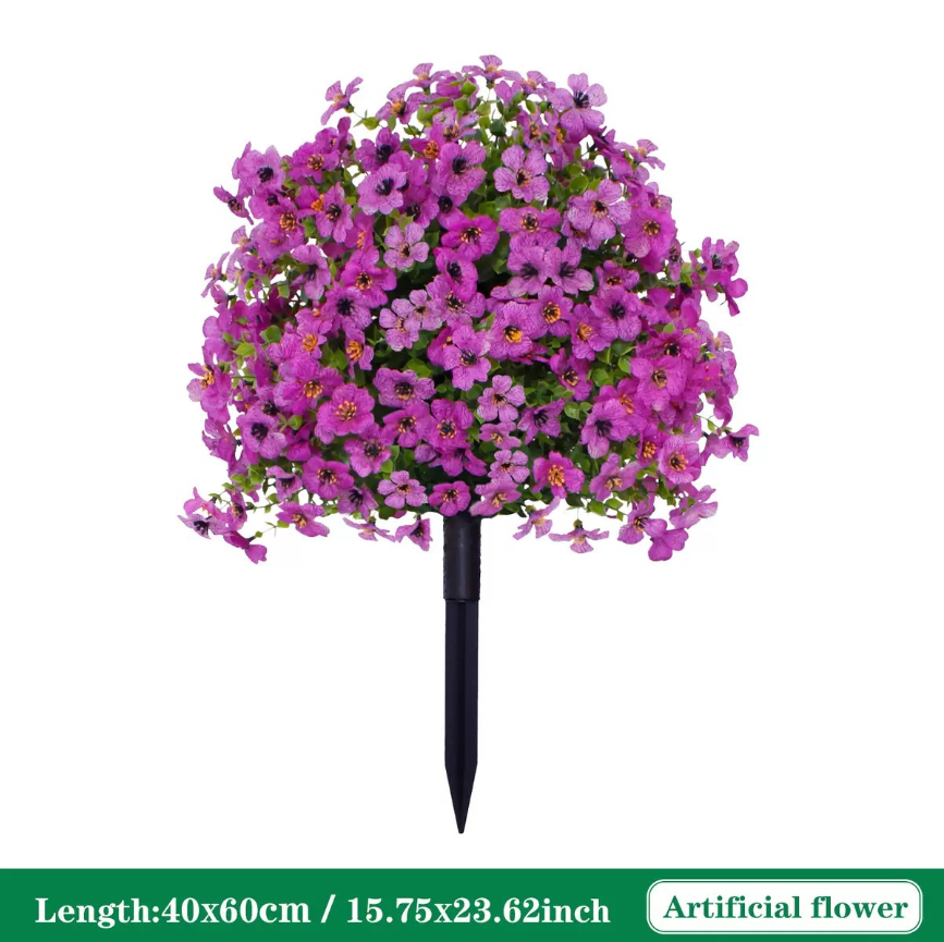 🔥Last Day Sale - 70% Off🔥Artificial Eucalyptus and Violet Ground-Insert Floral Decoration