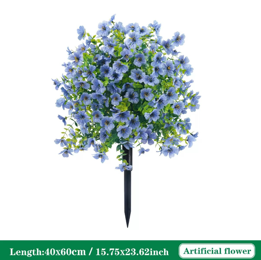 🔥Last Day Sale - 70% Off🔥Artificial Eucalyptus and Violet Ground-Insert Floral Decoration