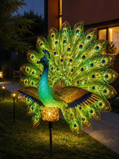 🏆Best Selling Solar Light🦚Solar Peacock Garden Sculpture