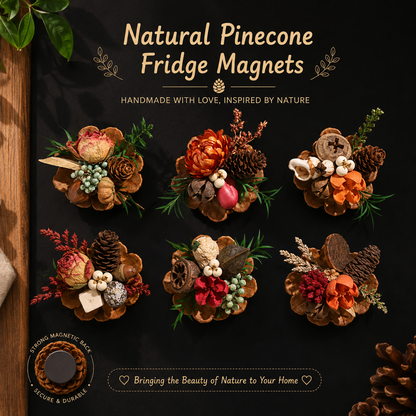 🔥Last Day 50% OFF-Magnetic Fridge Magnets Made of Natural Plant Pinecones