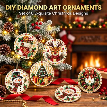 🏅35K+ Sold 🎄Christmas DIY Diamond Painting Ornament Kit