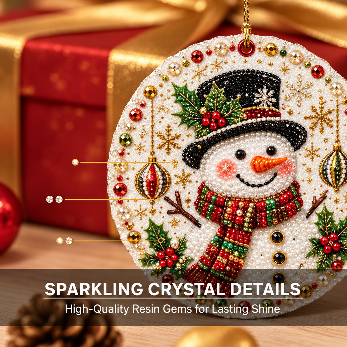 🏅35K+ Sold 🎄Christmas DIY Diamond Painting Ornament Kit