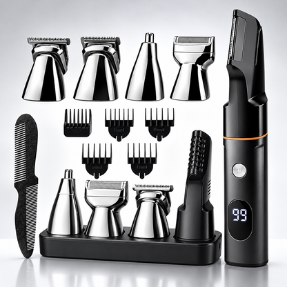 🪒 5-in-1 Men's Electric Grooming Kit – All-in-One Body Hair Trimmer for Head-to-Toe Grooming ✨