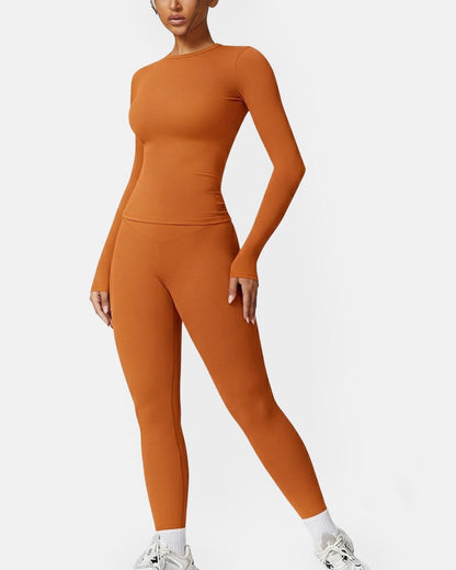 Women's Patchwork Two Piece Yoga Set High Stretch Activewear