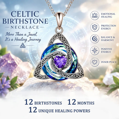 💎 Celtic Knot Birthstone Necklace for Women – A Meaningful Gift for Someone Special