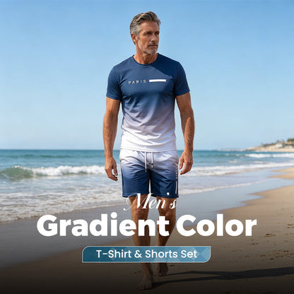 💥 50% OFF FLASH SALE! 🌈Men‘s Gradient 2-Piece Set 💨【Limited Time】