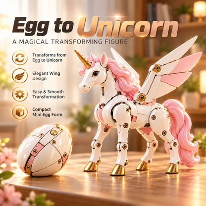 🦄 2-in-1 Transforming Unicorn Egg – Magical Winged Unicorn Toy