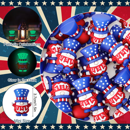 ⏳Zeitlich begrenztes Angebot🎁 (40er Set) Patriotische Zwergenfiguren 4. Juli Geschenk