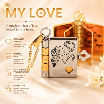 🎁 Last Day Promotion 🔥For Love - I Love You Book Necklace