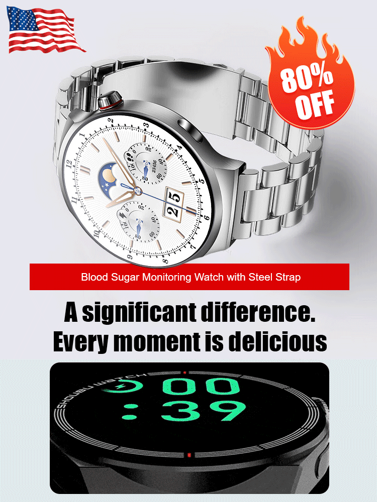 🌎Ends Today: 70% OFF! 🔥【24-hour health check】Steel Band Watch4 Pro⌚Mount Sinai Hospital physician recommended