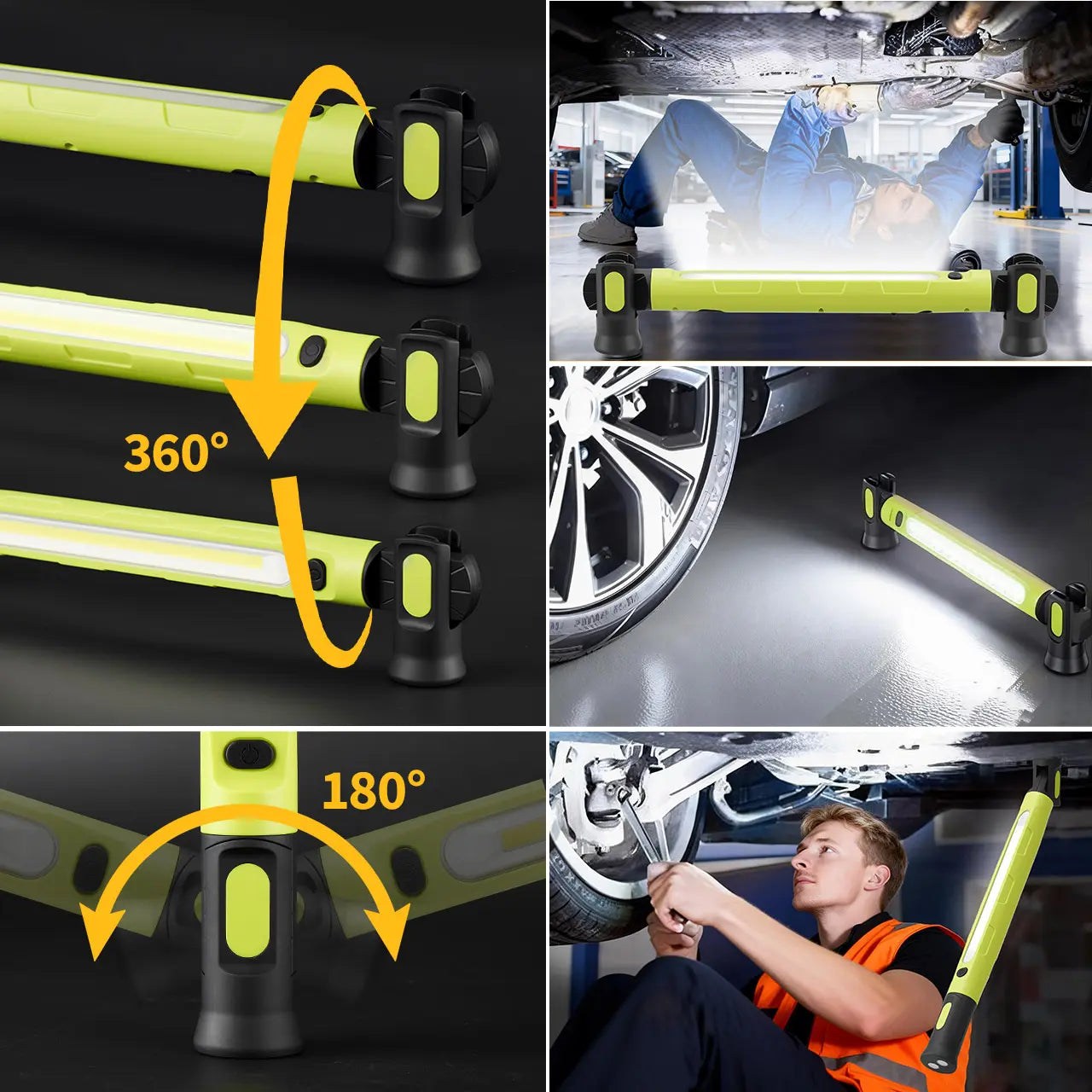 【FathersDayGift】🛠️ 3000LM Cordless Under Hood Work Light Bar for Car Repair & Garage Use