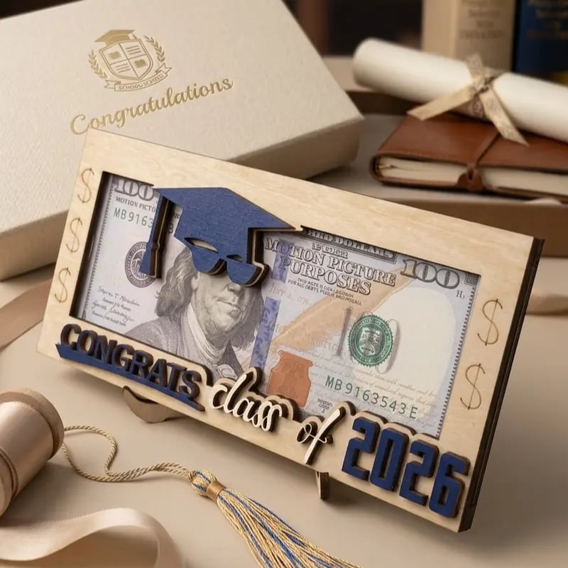 ⏰Ends Today: 50% OFF!👏Class of 2026 Graduation Money Holder – Stylish, Sentimental, Unforgettable