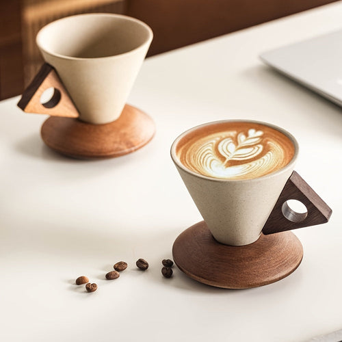 🔔 50% OFF FLASH SALE! ☕Vintage Ceramic Cup Wabi-Sabi Conical Coffee Cup