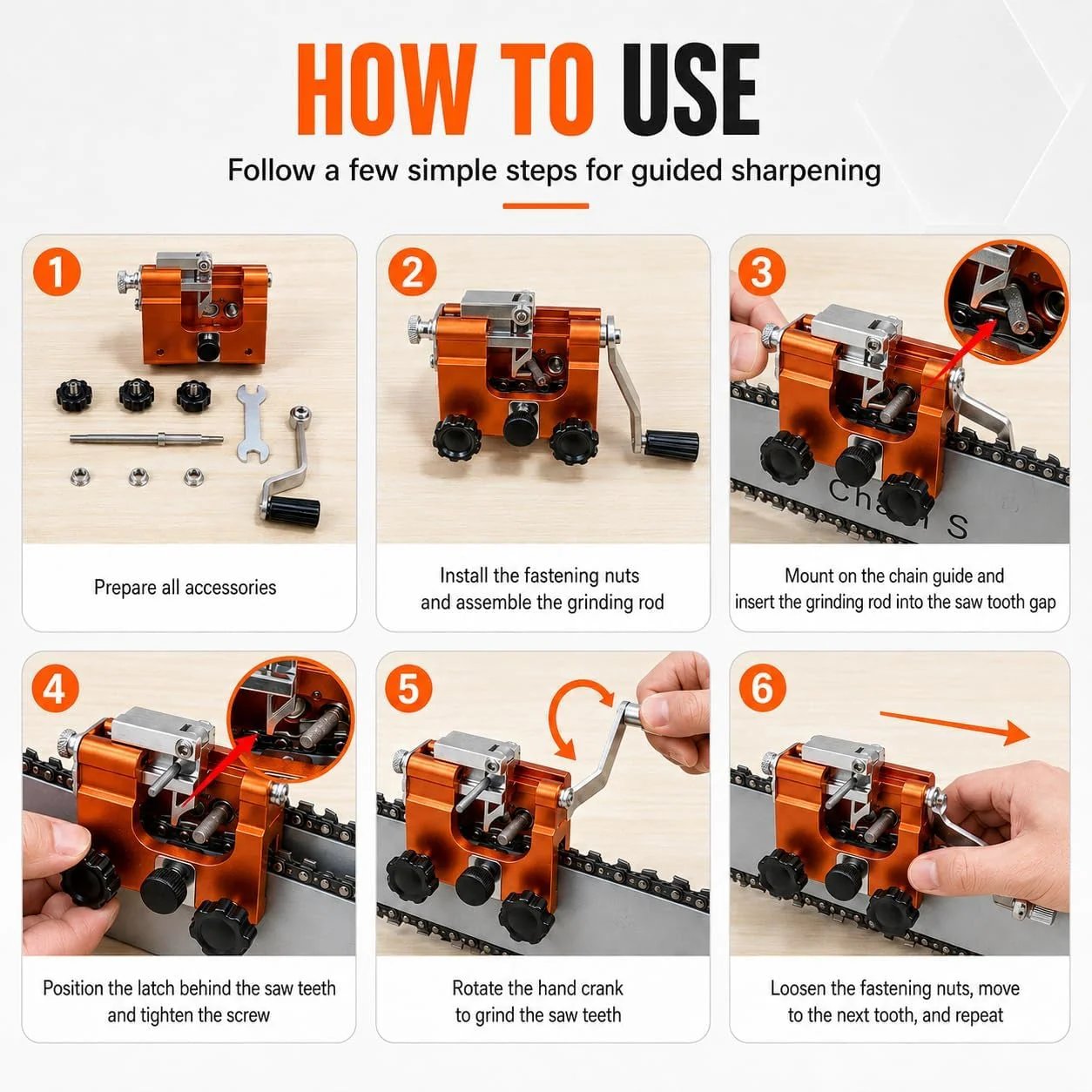 🔥HOT SALE🔥RazorWolf Pro Precision Chainsaw Sharpener