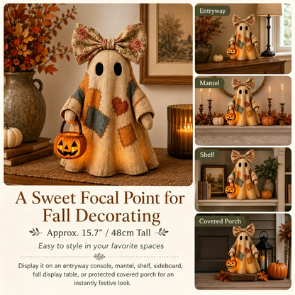 Lighted Vintage Patchwork Ghost 👻