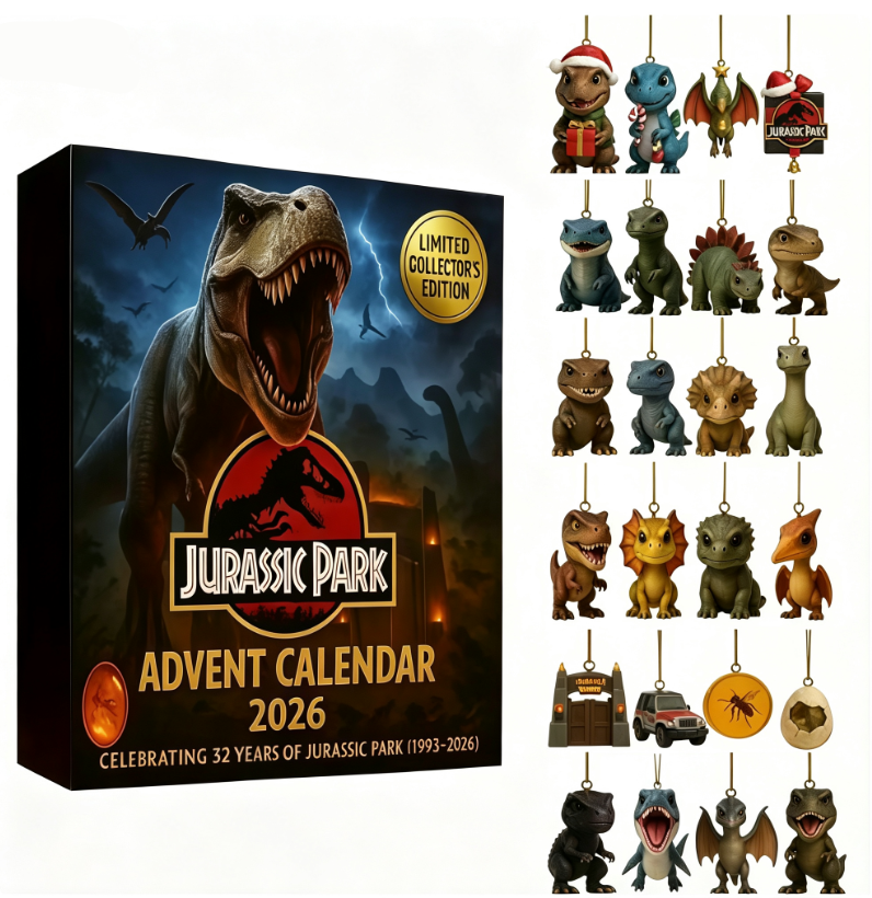 🎁Limited-time deal🦖Dinosaur Advent Calendar, 24‑Day Christmas Countdown Calendar