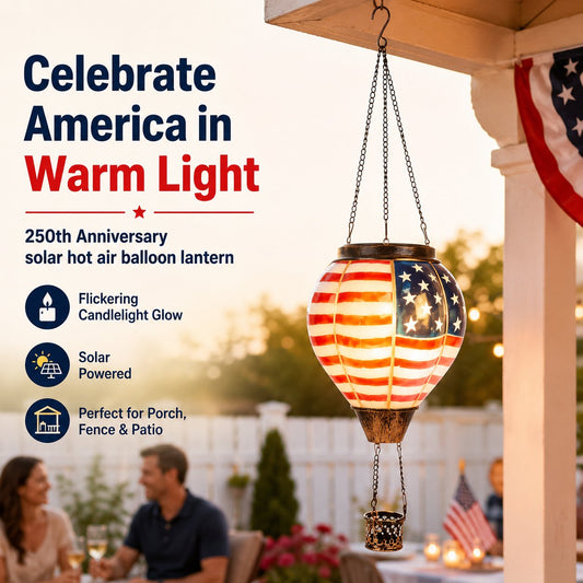 ⏰Last day Promotion🏆75K+ SOLD! 🔥250th Anniversary Solar Hot Air Balloon Lantern