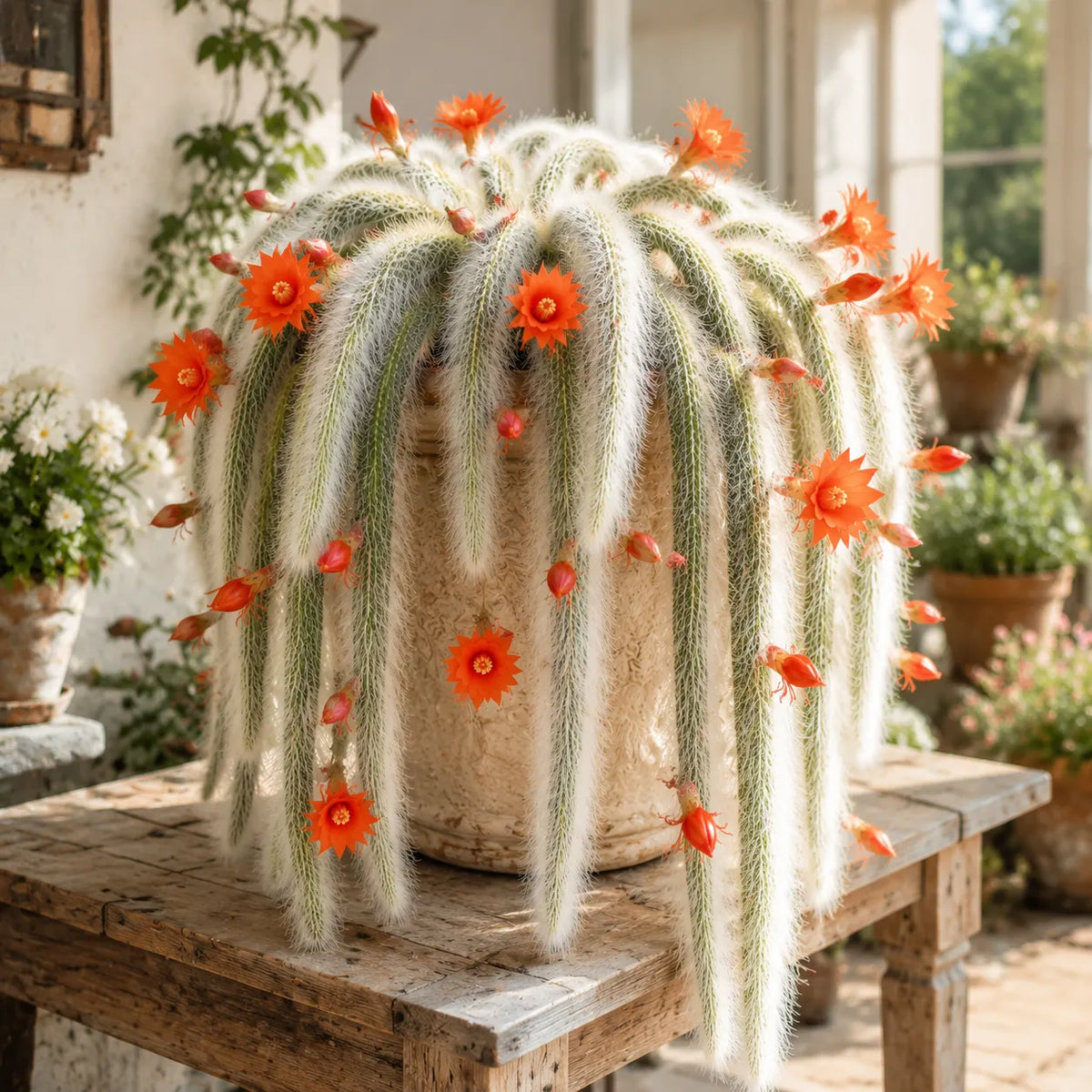 Fgorre Monkey Tail Cactus displayed as a decorative trailing plant