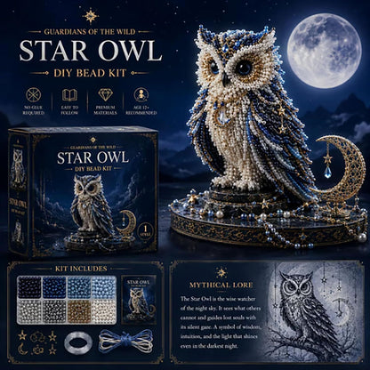 🔥Letzter Tag: KAUFE 3 ERHALTE 1 GRATIS🌙 Mondkatze Luna Wächter DIY Perlen-Set | Serie Himmlischer Mond & Sterne