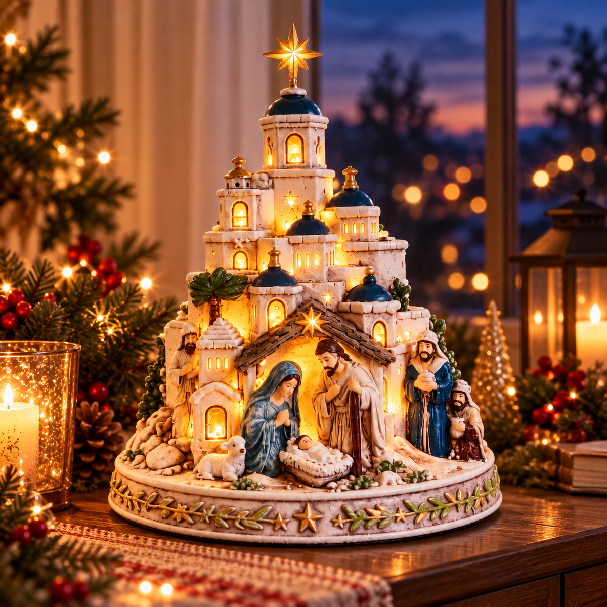 🌊 Coastal Lighthouse Glow – Seaside Cottage & Ocean Wave Decor ✨