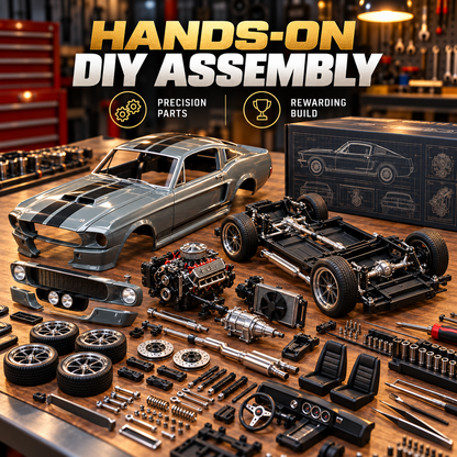 🏁 Classic Fastback DIY Model Car – Build Your Own 1967-Inspired Muscle Icon