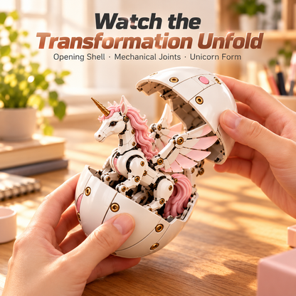 🦄 2-in-1 Transforming Unicorn Egg – Magical Winged Unicorn Toy