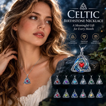 💎 Celtic Knot Birthstone Necklace for Women – A Meaningful Gift for Someone Special