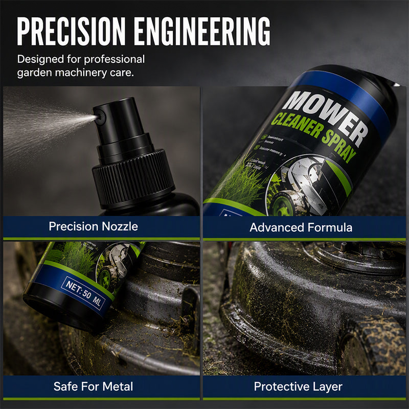 🔥Heavy-Duty Mower Cleaner Spray – Grass, Grease & Grime Remover✨