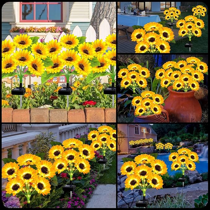 🌻Mother's Day Sale 49% OFF 🔥- 🌞Solar LED Sunflower Garden Lights-29.6inch/74cm