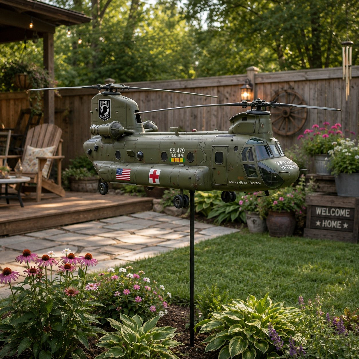 🏆Last Day Promotion: 49% OFF 🎖️-Vietnam Veteran UH-1 Helicopter Wind Spinner- ✈️Buy 2 Free Shipping Today!