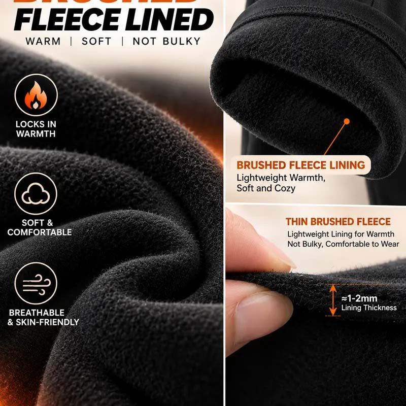 Women's Fleece-Lined Wide-Leg Pants – High-Waisted Fit