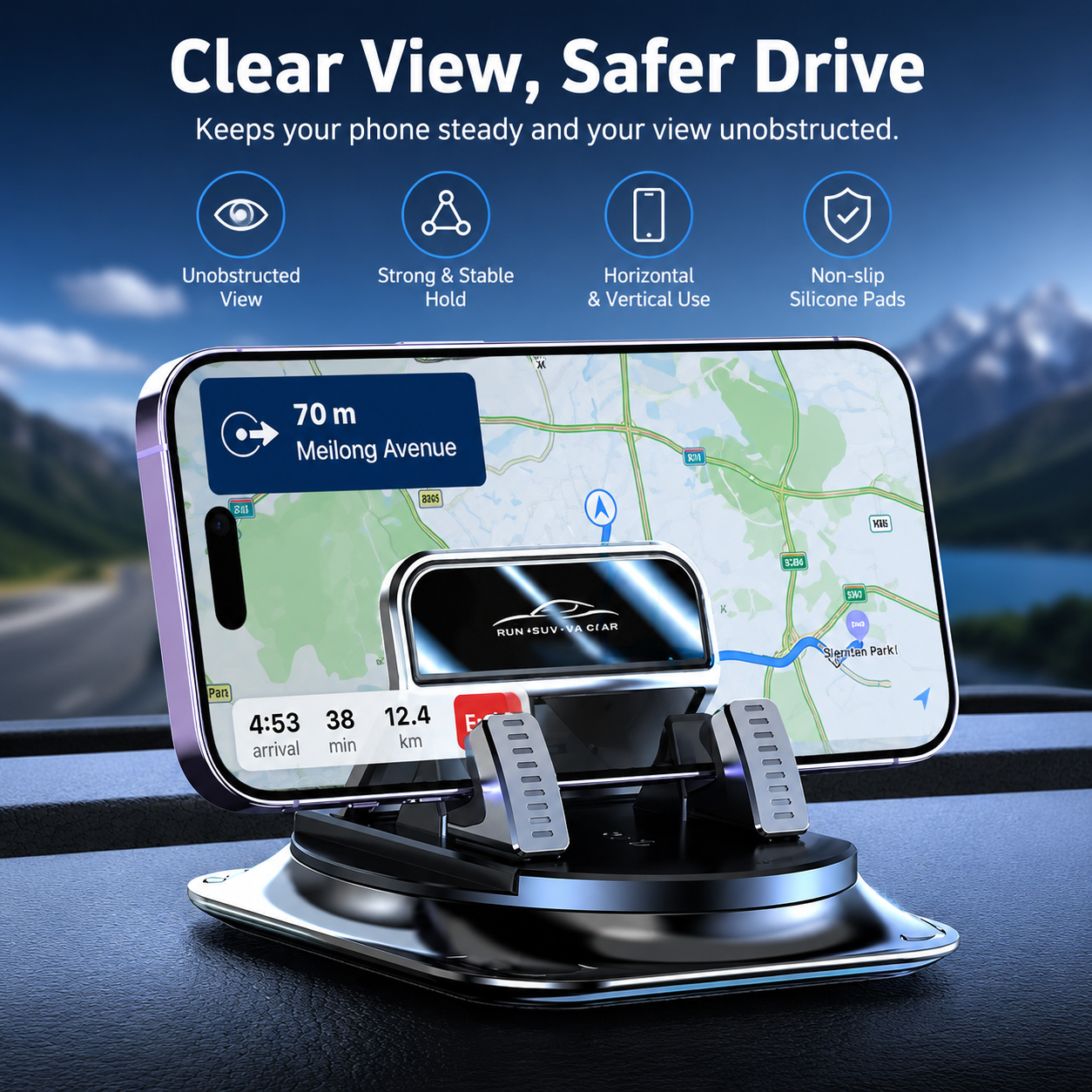 🚀2026 Hot Sale✨Car phone holder 360 degree rotation