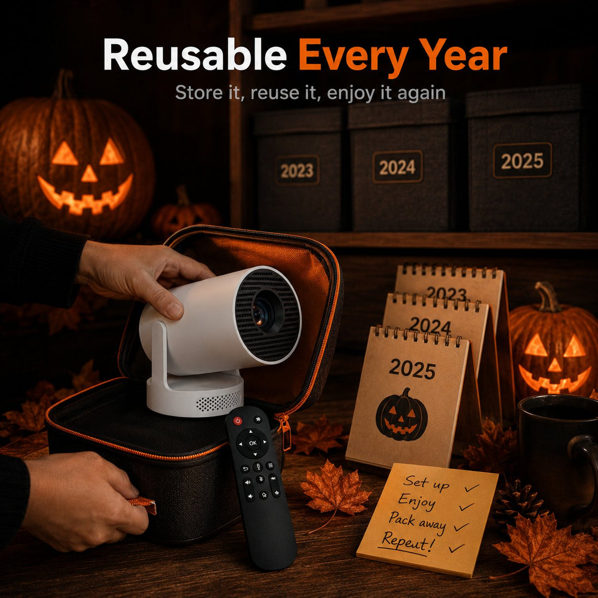 🏅2026 Best Seller 👻 Halloween Window Projector