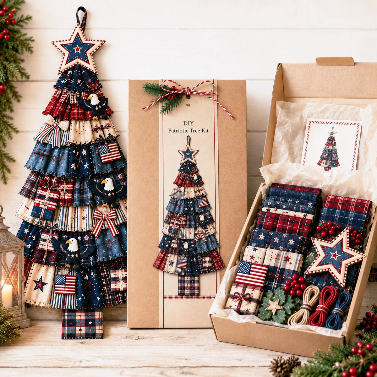 ⏳ Last Day 49% OFF – 🎄Beginner-Friendly DIY Oversized Patchwork Christmas Tree Door Hanging Kit | Complete Kit with All Tools & Step-by-Step Guide Included 💕