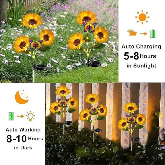 🌻Mother's Day Sale 49% OFF 🔥- 🌞Solar LED Sunflower Garden Lights-29.6inch/74cm