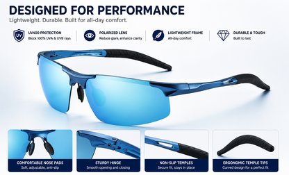 🚀2026 Hot Sale✨New-Photochromic Sunglasses with Anti-glare Polarized Lens