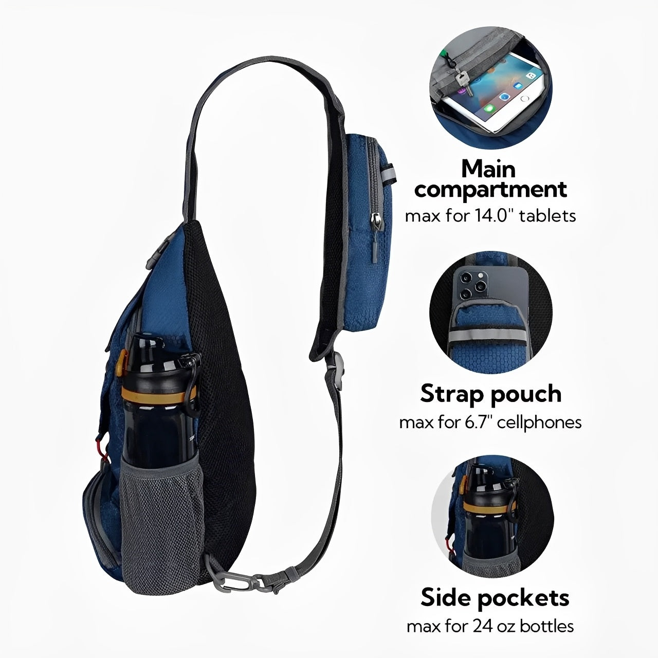 ⏰Letzter Tag der Aktion🔥 Perfekt zum Wandern und Reisen ✨Packbarer kleiner Umhänge-Rucksack mit Seitentasche