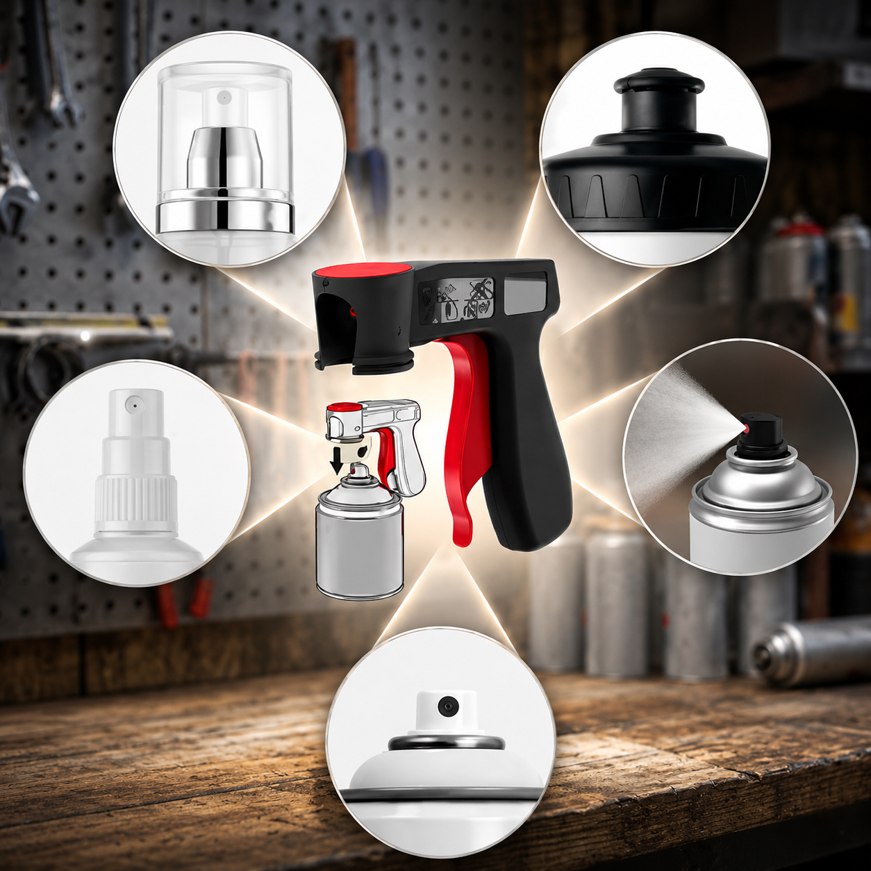 🚀2026 Hot Sale🚀Portable Handle Spray Paint Head