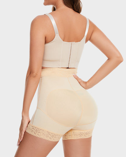 Boned Sculpt High Waist Shorts