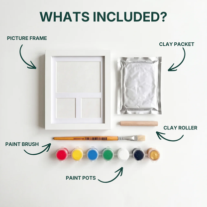 🛩️Last day promotion/All-in-One Pet Clay Paw Print Frame Kit🐱🐶