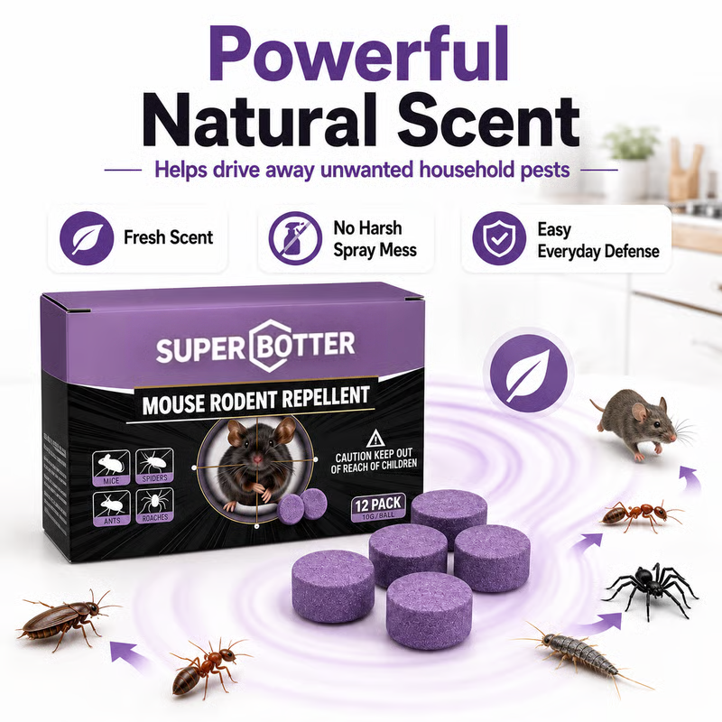 12-Pack Rodent Repellent Balls, Natural Pest Control🐭