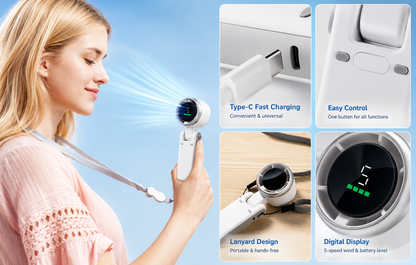🚀2026 Hot Sale❄️Hand folding high-speed turbine fan