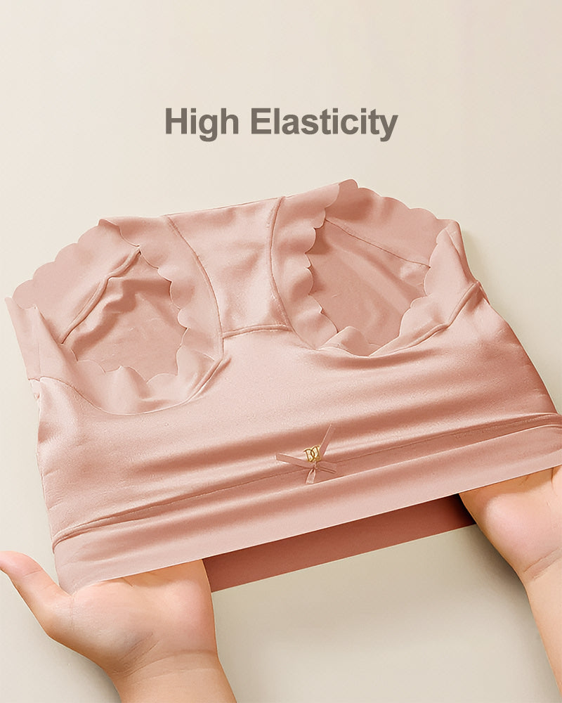 Silky High-Waist Seamless Briefs With Scalloped Edges (6 pack)