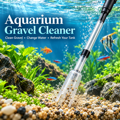 🔥 Electric Aquarium Gravel Cleaner – Powerful Suction for a Cleaner, Healthier-Looking Fish Tank!