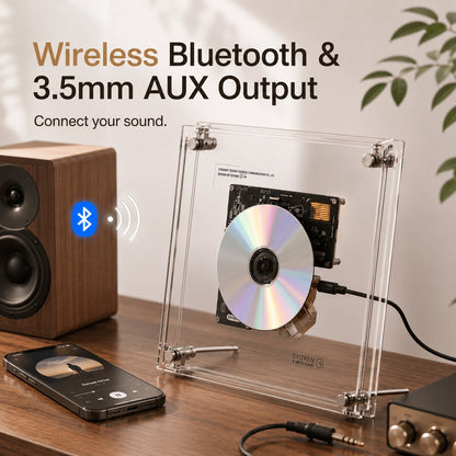 🖼️ Wall-Mounted Transparent CD Player