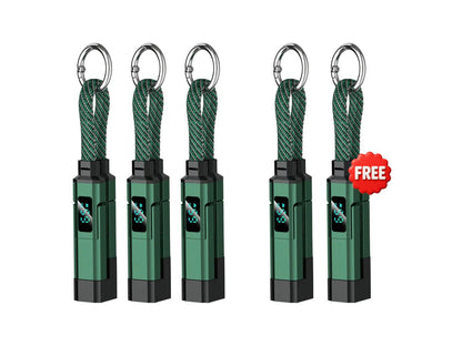 🔥Limited Time SALE 50% OFF🔥4-in-1 Digital Display Keychain Charging Cable