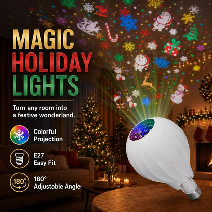🎄🎅💡Rotating Christmas Projector Bulb