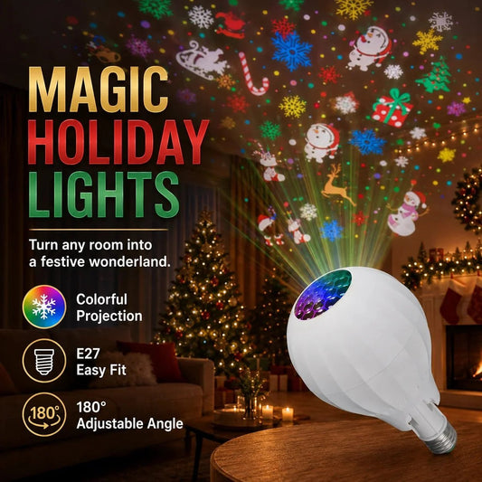 🎄🎅💡Rotating Christmas Projector Bulb