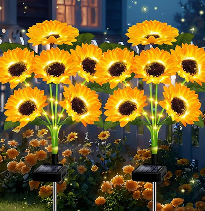 🌻Mother's Day Sale 49% OFF 🔥- 🌞Solar LED Sunflower Garden Lights-29.6inch/74cm